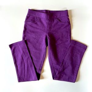 Girls dark purple leggings
